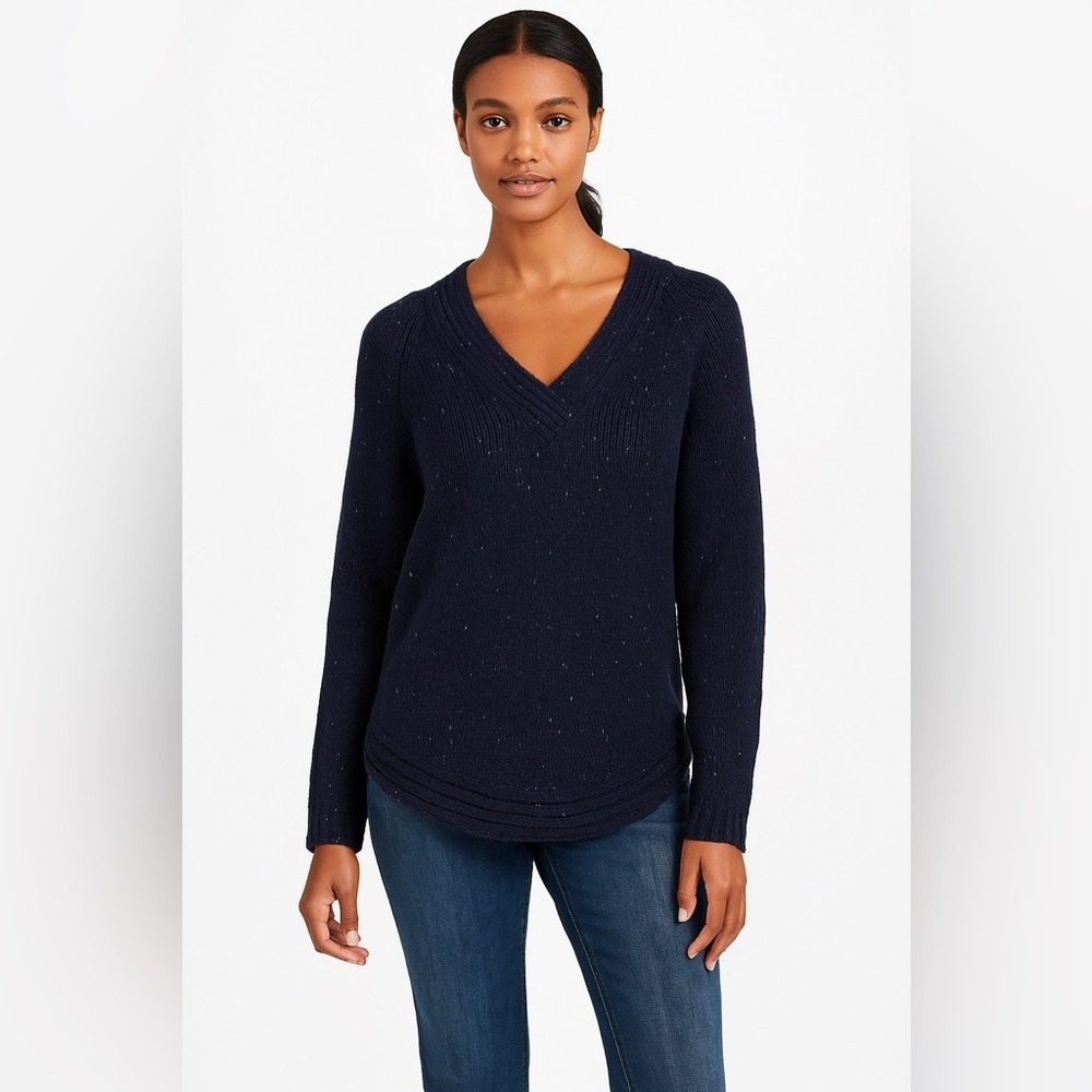Stitch Fix Market & Spruce Speckled Wool Blend Greyson V-Neck Pullover XL NEW